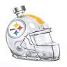 The Bradford Exchange Pittsburgh Steelers Glass Helmet Decanter