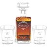 The Bradford Exchange Decanter & Glasses Set With Family Name & Initial