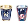 The Bradford Exchange New York Yankees Shot Glasses With Colorful Finishes