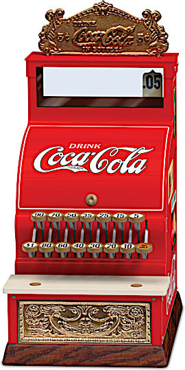 The Hamilton Collection Cash Register Sculpture With Vintage COCA-COLA Signage