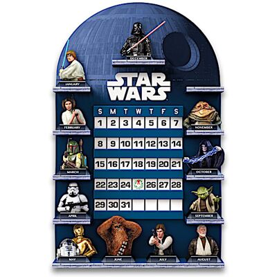 The Bradford Exchange STAR WARS Perpetual Calendar Collection With Display The Bradford Exchange STAR WARS Perpetual Calendar Collection With Display
