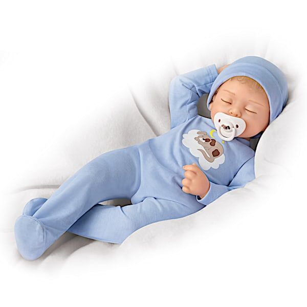The Ashton-Drake Galleries Mayra Garza Baby Boy Doll In A Custom Outfit With Pacifier