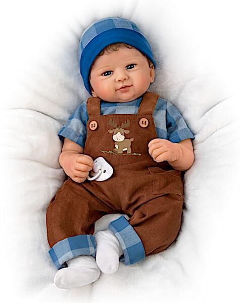 The Ashton-Drake Galleries Authentic Silicone Realistic Baby Boy Doll By Sandy Faber