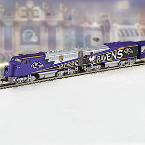 Hawthorne Village NFL-Licensed Ravens Electric Train Collection Hawthorne Village NFL-Licensed Ravens Electric Train Collection