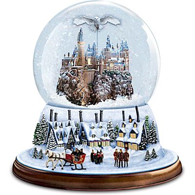 The Bradford Exchange I'd Rather Stay At HOGWARTS Rotating Musical Glitter Globe The Bradford Exchange I'd Rather Stay At HOGWARTS Rotating Musical Glitter Globe