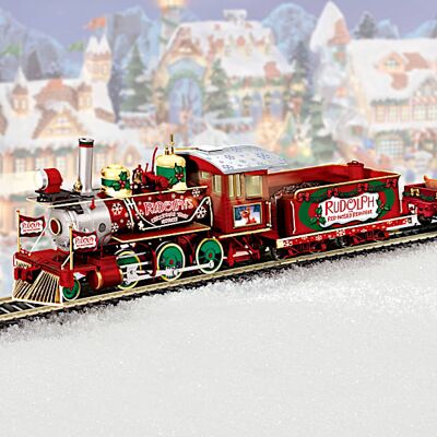 Hawthorne Village Rudolph's Christmas Town Express: Collectible Rudolph Model Train Set Hawthorne Village Rudolph's Christmas Town Express: Collectible Rudolph Model Train Set