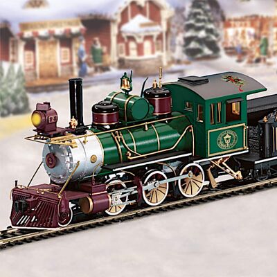 Hawthorne Village Thomas Kinkade Illuminated Christmas Model Train Set Hawthorne Village Thomas Kinkade Illuminated Christmas Model Train Set