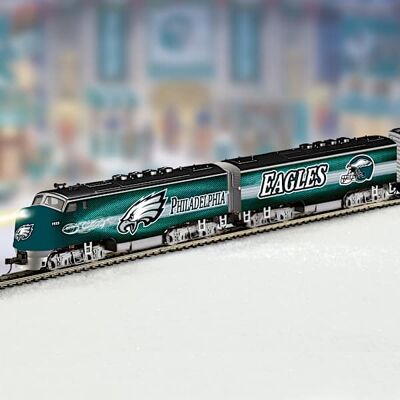 Hawthorne Village Philadelphia Eagles Train with Free Accessories and Super Bowl Car: Lights Up Hawthorne Village Philadelphia Eagles Train with Free Accessories and Super Bowl Car: Lights Up