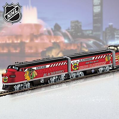 Hawthorne Village NHL Chicago Blackhawks Model Train Collection Hawthorne Village NHL Chicago Blackhawks Model Train Collection