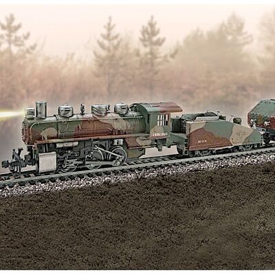 Hawthorne Village WWII Armored Express Model Train Collection With Track Set Hawthorne Village WWII Armored Express Model Train Collection With Track Set