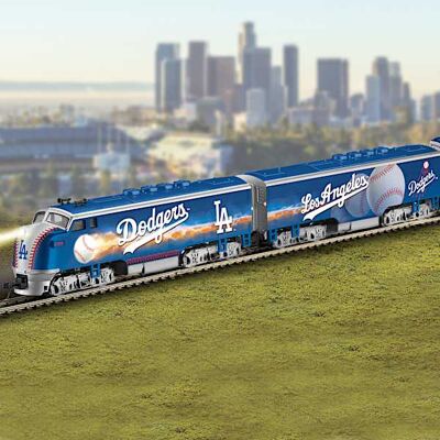 Hawthorne Village Los Angeles Dodgers MLB Express Electric Model Train Collection Hawthorne Village Los Angeles Dodgers MLB Express Electric Model Train Collection