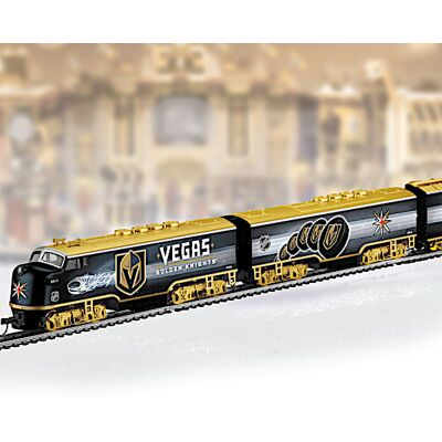 Hawthorne Village NHL Vegas Golden Knights 2018 Stanley Cup Electric Train Collection Lights Up Hawthorne Village NHL Vegas Golden Knights 2018 Stanley Cup Electric Train Collection Lights Up