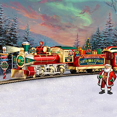 Hawthorne Village Thomas Kinkade Illuminated Holiday Model Train Collection Hawthorne Village Thomas Kinkade Illuminated Holiday Model Train Collection