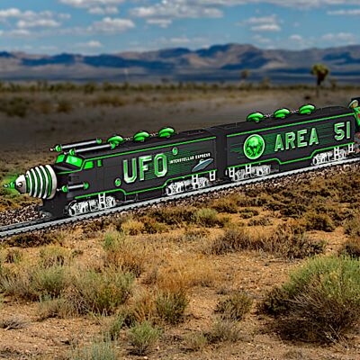 Hawthorne Village HO-Scale UFO Express Illuminating Model Train Hawthorne Village HO-Scale UFO Express Illuminating Model Train