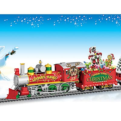 Hawthorne Village LOONEY TUNES Christmas Illuminated Electric Model Train Hawthorne Village LOONEY TUNES Christmas Illuminated Electric Model Train