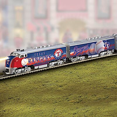 Hawthorne Village Texas Rangers MLB Express Model Train Collection Hawthorne Village Texas Rangers MLB Express Model Train Collection