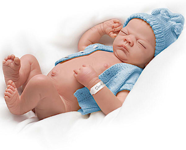 The Ashton-Drake Galleries Linda Webb's Charlie Lifelike Baby Doll