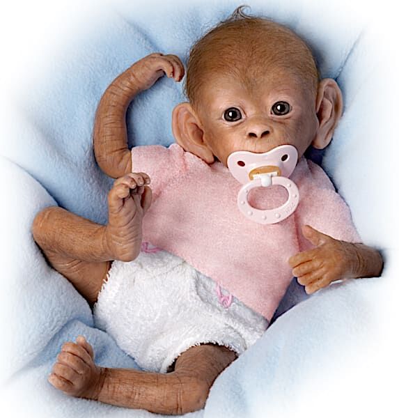 The Ashton-Drake Galleries Coco So Truly Real Baby Monkey Doll