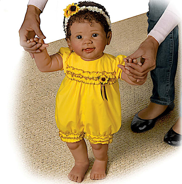 The Ashton-Drake Galleries Kiara's First Steps So Truly Real Lifelike Walking Baby Doll