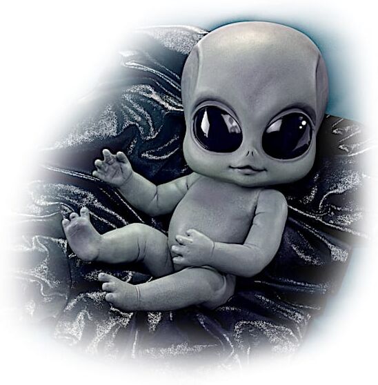 The Ashton-Drake Galleries Greyson Alien Baby Doll With Poseable Arms And Legs