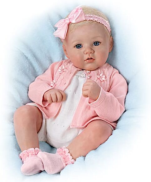 The Ashton-Drake Galleries Perfect In Pink Annika Lifelike Poseable Baby Doll