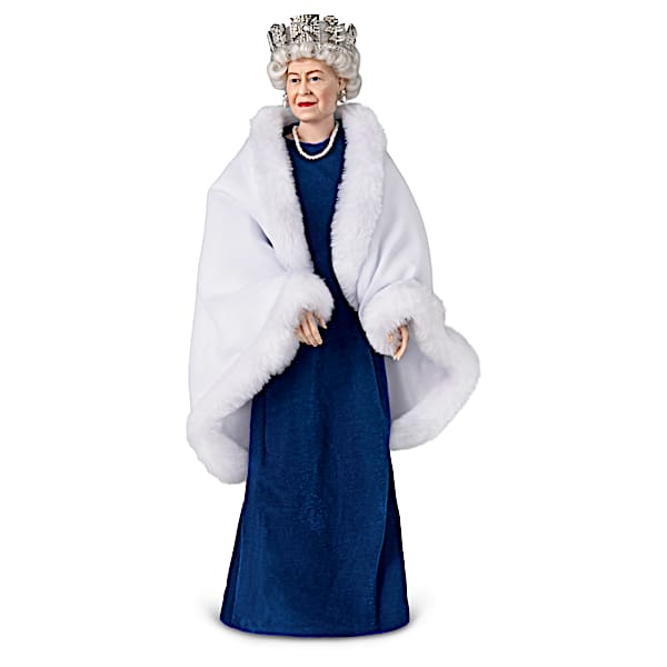 The Ashton-Drake Galleries Queen Elizabeth II Poseable Argil Porcelain Portrait Doll