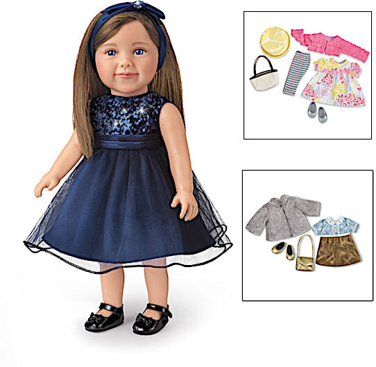 The Ashton-Drake Galleries Lucy's Big Adventures Play Doll Gift Set