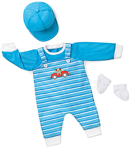 The Ashton-Drake Galleries Playful Pup Outfit For Baby Boy Dolls 17 - 19 Long