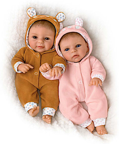 The Ashton-Drake Galleries Sherry Rawn Oh Deer! The Twins Are Here! Baby Doll Set