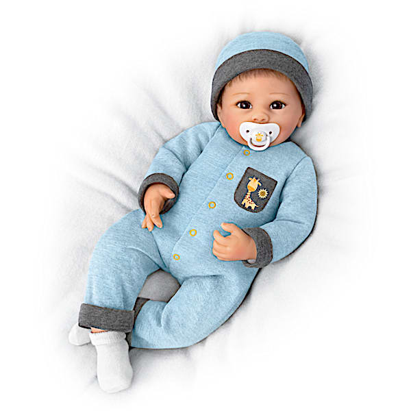 The Ashton-Drake Galleries Oliver Baby Doll Breathes, Coos And Has A Heartbeat