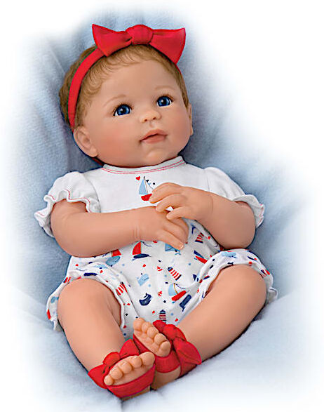 The Ashton-Drake Galleries Little Saylor Lifelike Baby Doll With Magnetic Pacifier