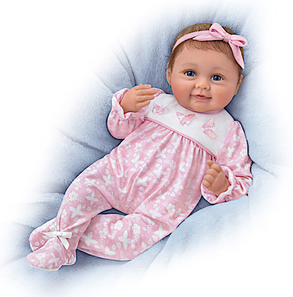 The Ashton-Drake Galleries Hold Me Hailey Interactive Baby Doll Makes Five Sounds