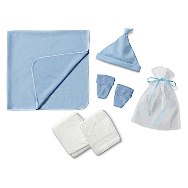 The Ashton-Drake Galleries Blue Homecoming Accessory Set For Baby Dolls 17 - 19 Long