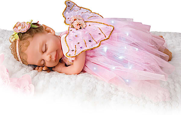 The Ashton-Drake Galleries Ina Volprich Silicone Fairy Doll With Illuminated Outfit