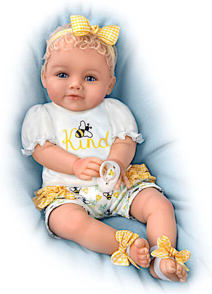 The Ashton-Drake Galleries Ping Lau Bee Kind Baby Doll With Magnetic Pacifier