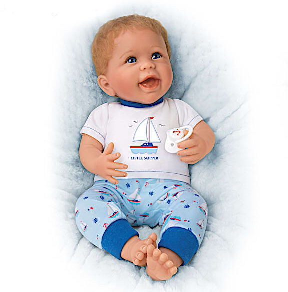 The Ashton-Drake Galleries Little Skipper Vinyl Baby Doll By Linda Murray