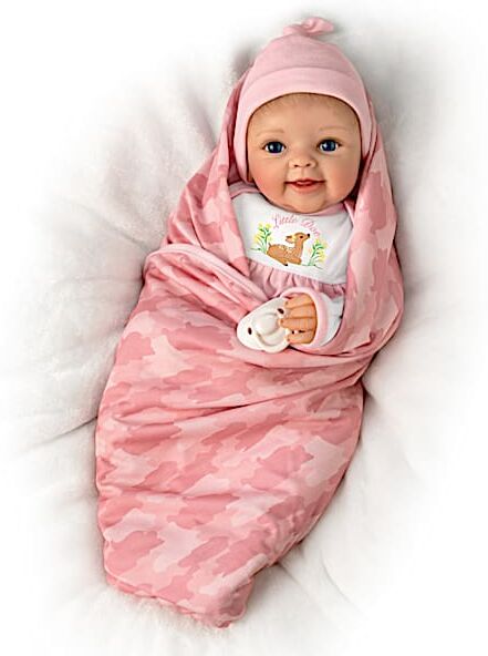 The Ashton-Drake Galleries Little Doe Deer-Themed Lifelike Baby Doll By Sherry Rawn