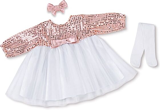 The Ashton-Drake Galleries 3-Piece Baby Doll Party Outfit By Designer Victoria Jordan