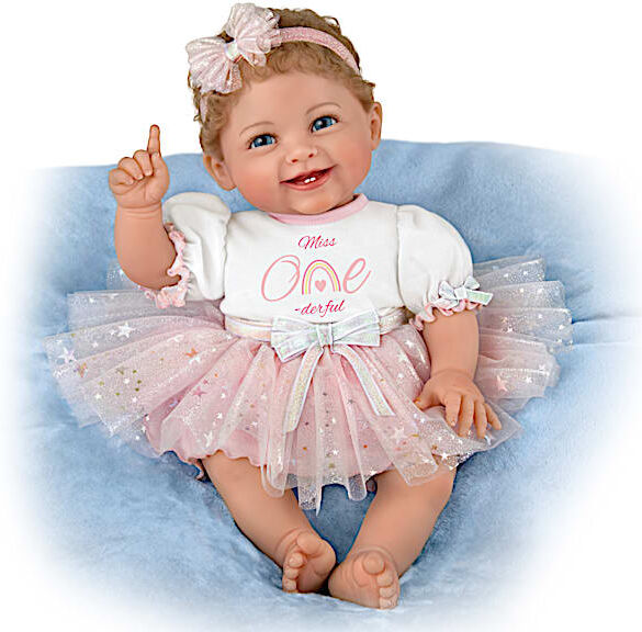 The Ashton-Drake Galleries Little Miss One-derful Lifelike Baby Doll By Ping Lau