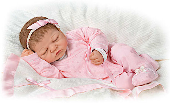 The Ashton-Drake Galleries Emily 20th Anniversary Lifelike Baby Doll By Linda Webb