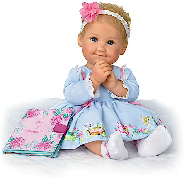 The Ashton-Drake Galleries Maria Poseable Baby Doll By Ping Lau With Cloth Storybook