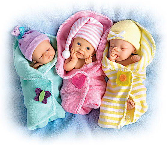 The Ashton-Drake Galleries Bundle Babies Miniature Baby Doll Collection