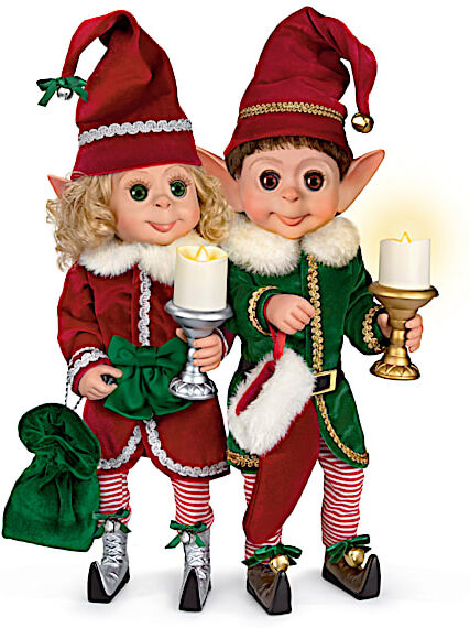 The Ashton-Drake Galleries Poseable Christmas Elf Doll Collection