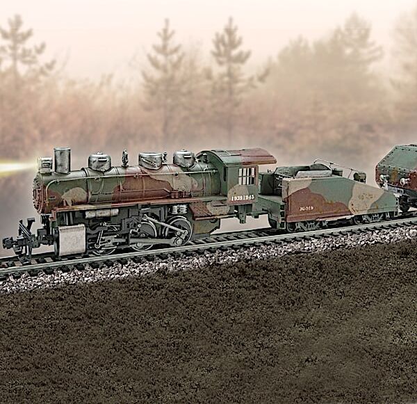 Hawthorne Village WWII Armored Express Train Collection With Track Set