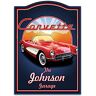 The Bradford Exchange 1957 Chevrolet Corvette Personalized Welcome Sign