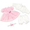 The Ashton-Drake Galleries Gingham Print Pink Party Dress Baby Doll Accessory Set