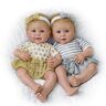 The Ashton-Drake Galleries Linda Murray Silver And Gold Twins Baby Doll Set