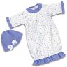 The Ashton-Drake Galleries Nighty Nightgown Floral Cotton Baby Doll Accessory Set