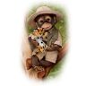 The Ashton-Drake Galleries Milo The Safari Monkey Doll With A Leopard Plush Animal