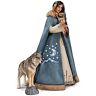 The Ashton-Drake Galleries Maiden Portrait Doll With 2 Wolf Figures And Cape Lights Up